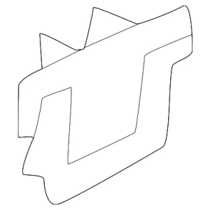Door Check Backing Plate - Mazda (GA2A-58-867A)