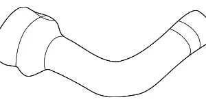 Center Return Hose - Mazda (T001-32-687)