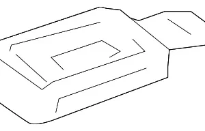 Roof Molding Rear Cap - Mazda (F151-50-9H2D-87)