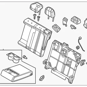 Seat Back Assembly - Mazda (DDAJ-57-450E-39)