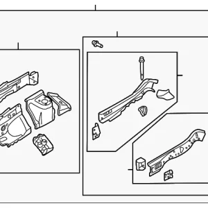Apron/Rail Assembly - Mazda (LCY2-54-20Y)