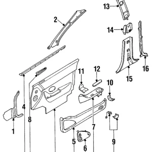 Switch Panel - Mazda (HG30-68-4L6B-29)