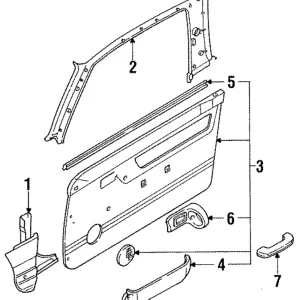 Inner Weather-Strip - Mazda (B467-58-821)