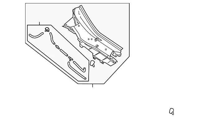 Cowl Grille - Mazda (KN0W-50-7R0A)