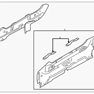 Rear Panel Assembly - Mazda (DF71-70-750A)