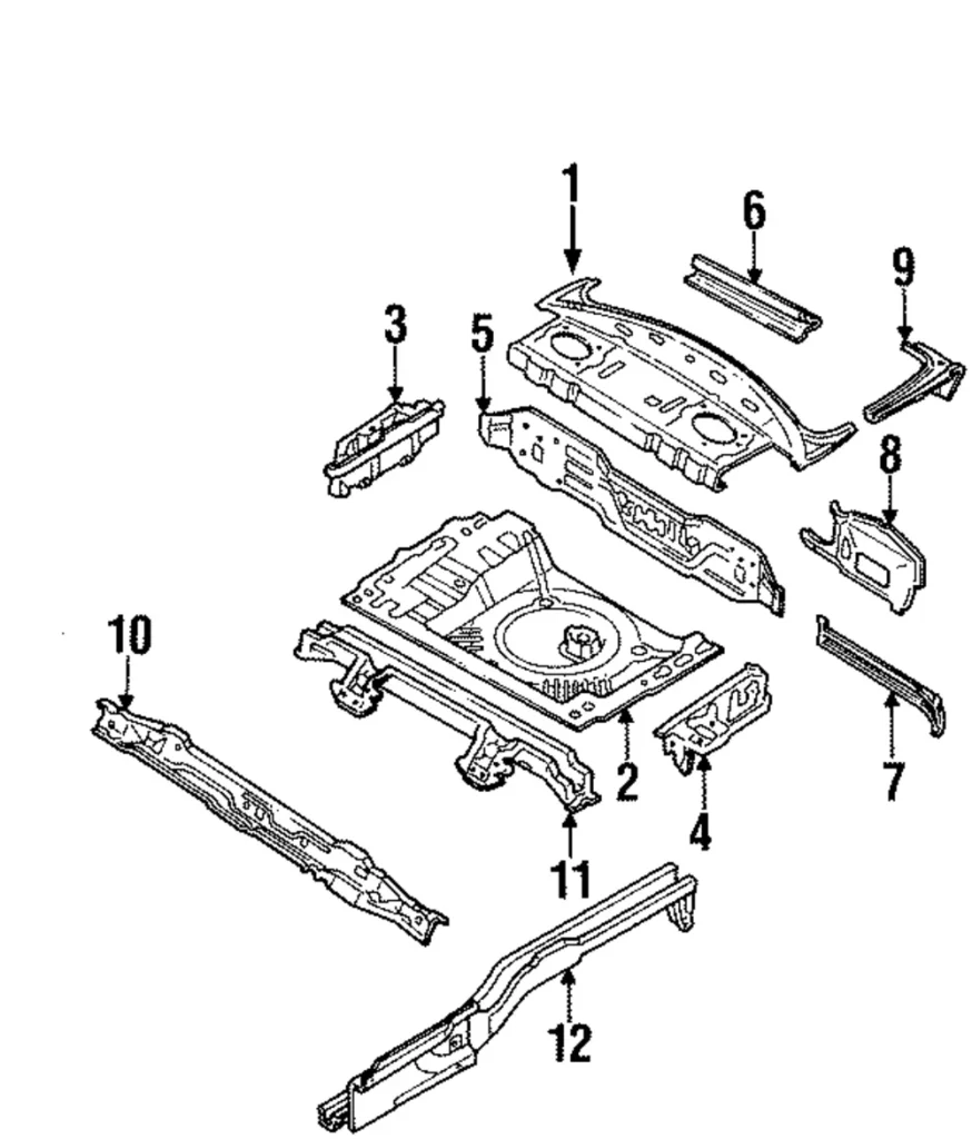 Cross-Member - Mazda (B455-53-930C)