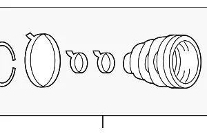 Inner Joint Assembly - Mazda (FTA3-22-520)