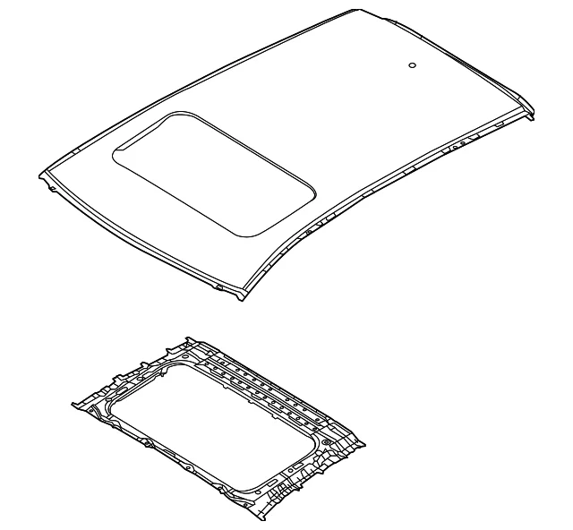 Roof Panel - Mazda (KDY7-70-600A)