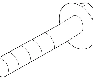 Lower Control Arm Front Bolt - Mazda (N243-34-66ZA)
