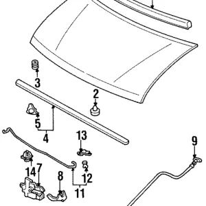 Release Cable - Mazda (LB82-56-720A)