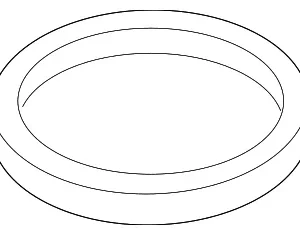 Fuel Pump Assembly Gasket - Mazda (BBM2-42-166A)