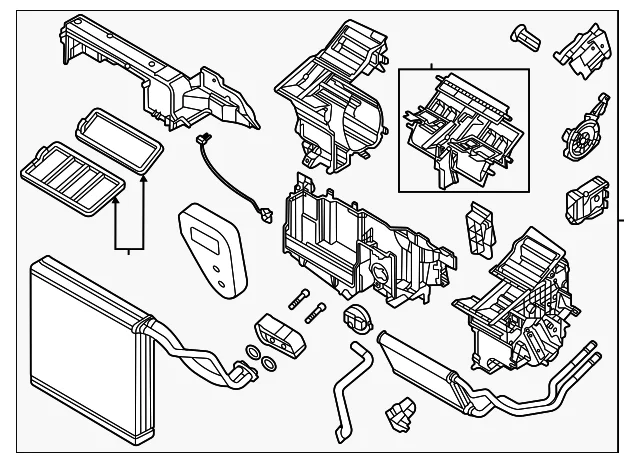 HVAC Unit Case Assembly - Mazda (KSC3-61-130)