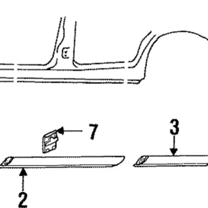 Rocker Molding - Mazda (GA7B-50-4P1)