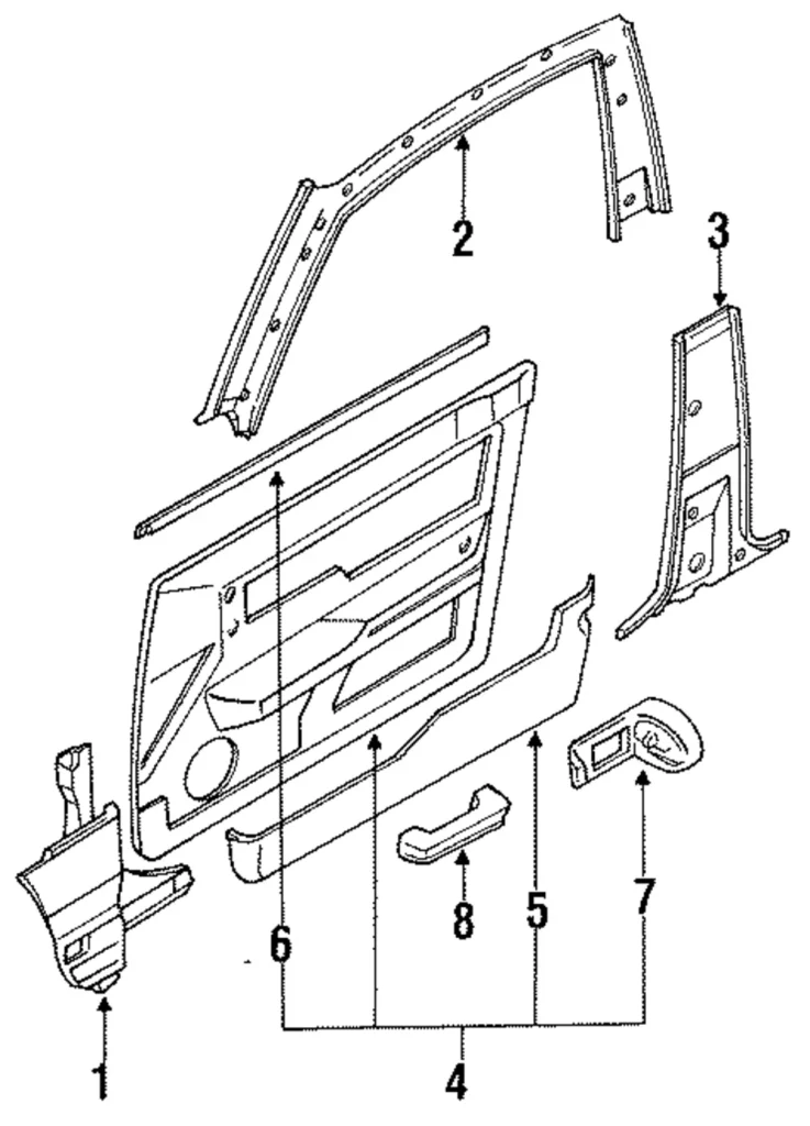 Inner Weather-Strip - Mazda (B455-59-821)