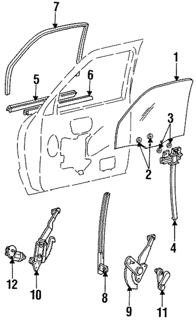 Glass - Mazda (ZZM0-58-500)