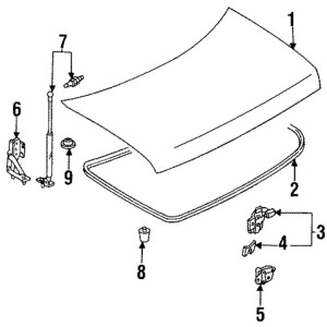 Support Cylinder - Mazda (8BH1-56-940A)