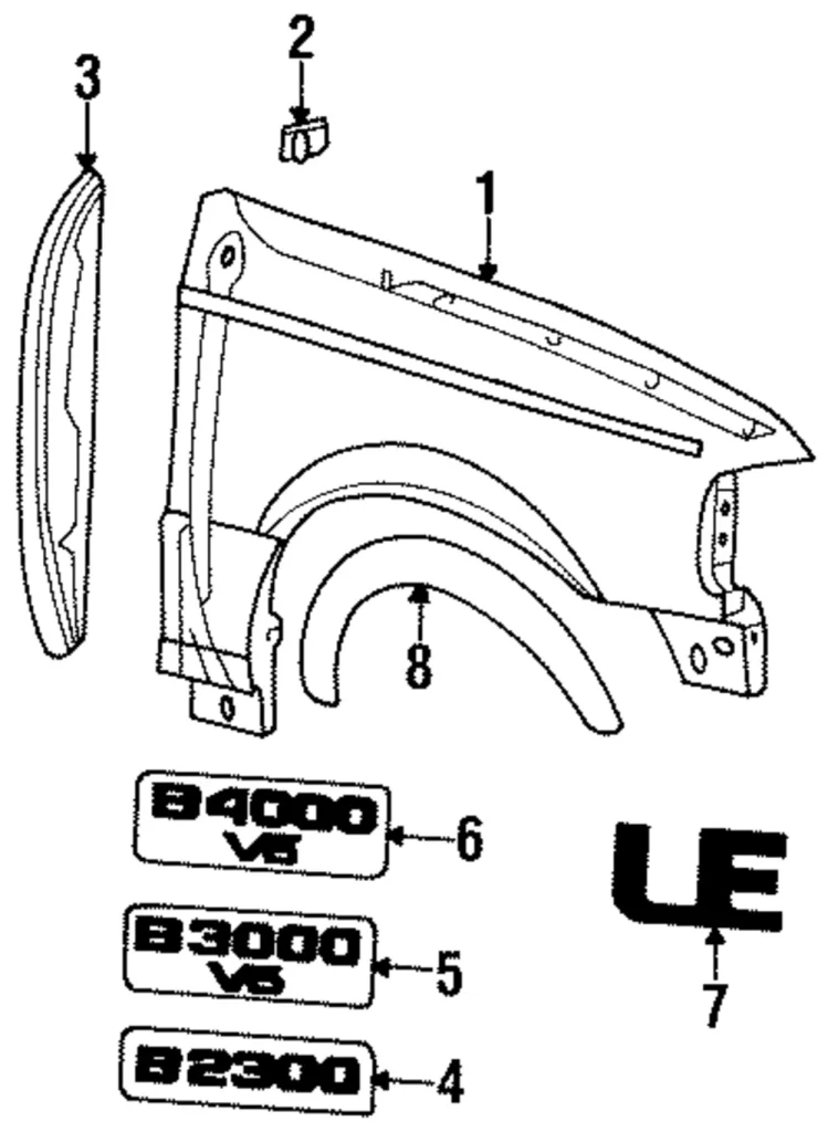 Fender - Mazda (ZZM1-52-210)