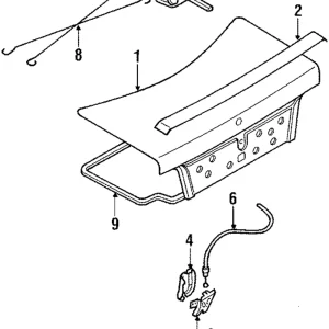 Weatherstrip - Mazda (GJ21-56-951A)
