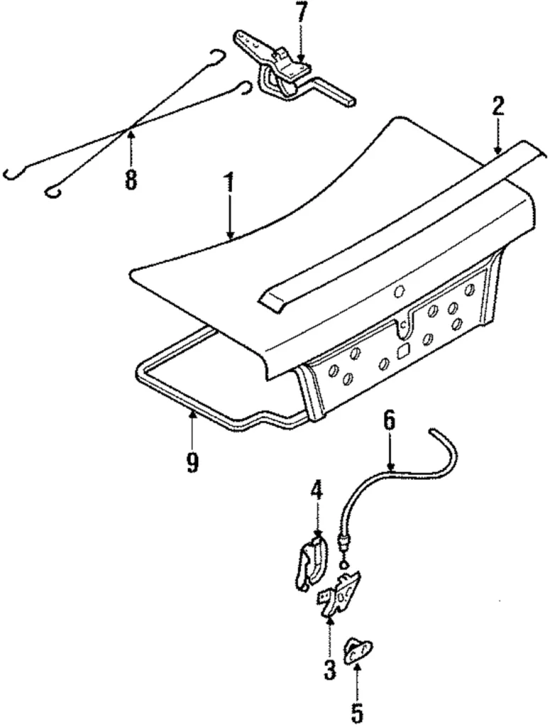 Weatherstrip - Mazda (GJ21-56-951A)