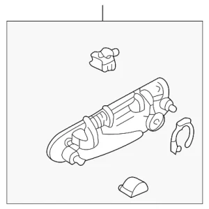 Handle, Outside - Mazda (GD1F-58-410-19)