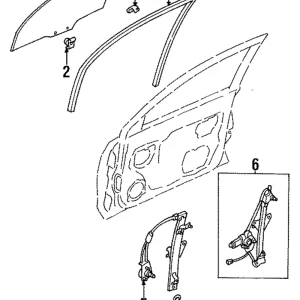 Window Regulator - Mazda (BC1D-59-560B)