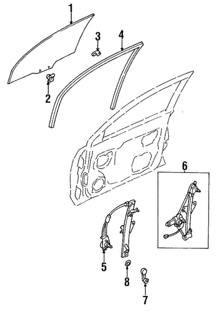 Regulator Handle - Mazda (S084-58-580A-90)