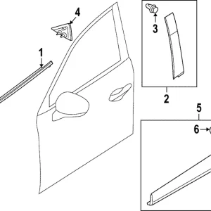 Belt Molding - Mazda (VA40-50-640)