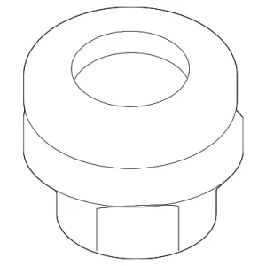 Radiator Assembly Lower Mount - Mazda (L33L-15-202)