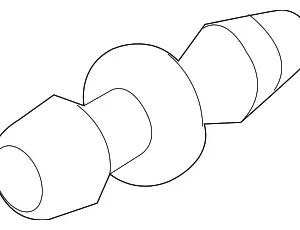 Upper Hose Valve - Mazda (D09W-67-508)