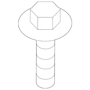 License Bracket Screw - Mazda (9CD6-00-620)