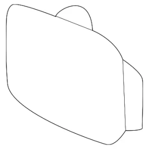 Lower Side Panel Hole Cover - Mazda (TA0A-64-393-02)
