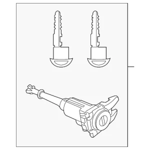 Lock Cylinder - Mazda (BGY0-76-220)