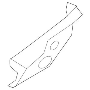 Cowl Panel Support - Mazda (D09H-54-591)