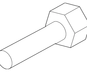 Side Air Bag Bolt - Mazda (GS3L-88-812)
