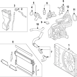 Upper Hose - Mazda (CW01-15-18X)