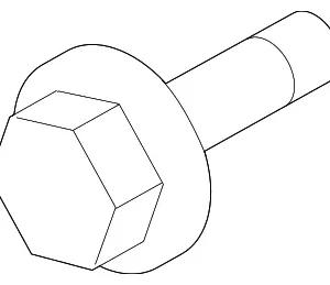 Crankshaft Pulley Bolt - Mazda (CWA1-11-406)