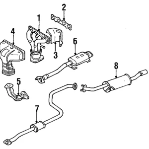 Resonator & Pipe - Mazda (BP47-40-300E)