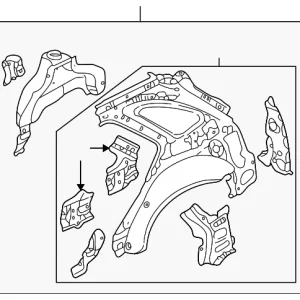 Inner Panel Assembly - Mazda (BL2L-70-100)
