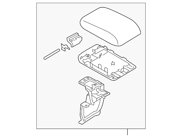 Armrest Assembly - Mazda (K156-64-450B-03)