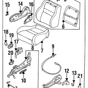 Adjust Knob - Mazda (GA2A-88-1L8A-78)