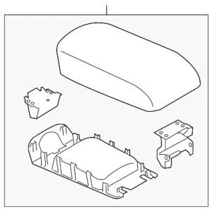 Armrest Assembly - Mazda (KA0G-64-450B-02)