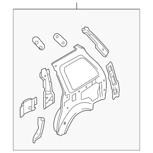 Inner Panel Assembly - Mazda (LD52-70-100)