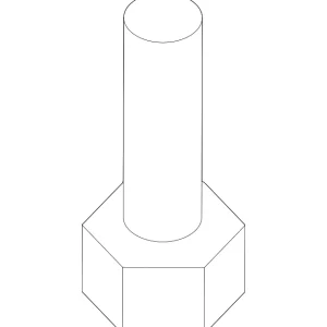 Rear Bracket Bolt - Mazda (9078-60-612)