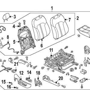 Trim(R) Seat Cushion - Mazda (KEWV-88-111A-23)