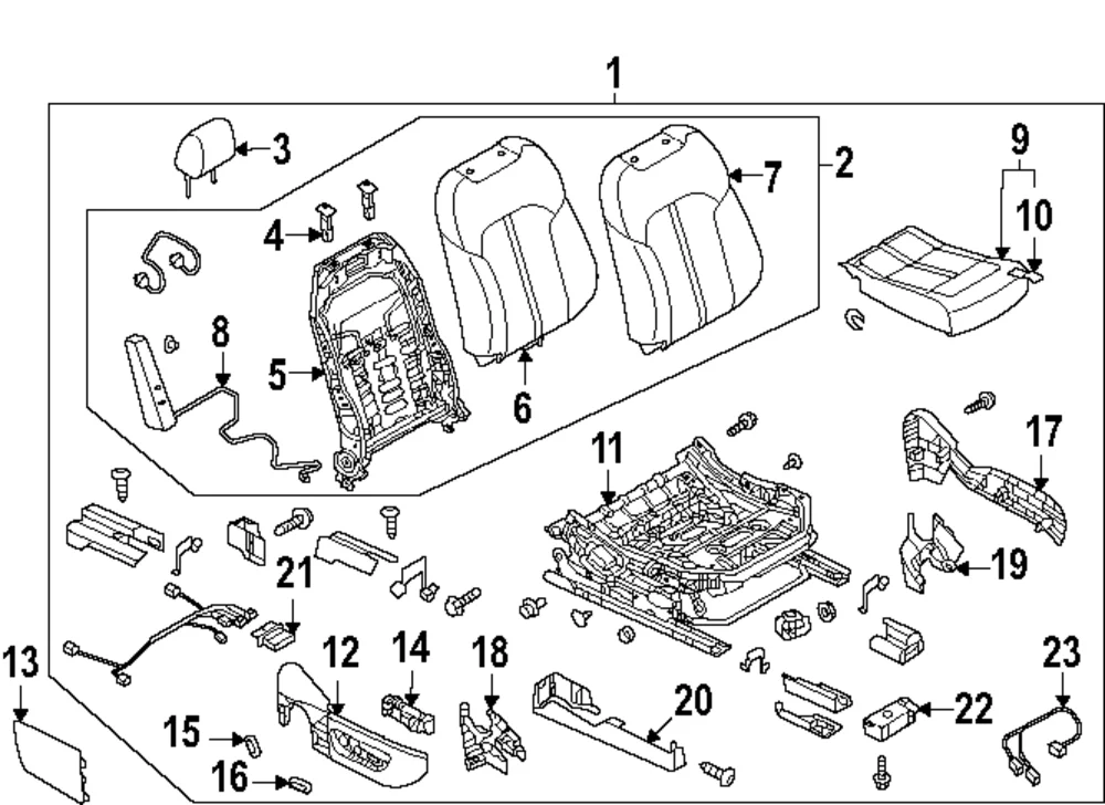 Outer Cover - Mazda (KCNH-88-1G1-02)