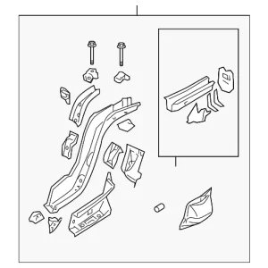 Rail Assembly - Mazda (F151-53-810V)