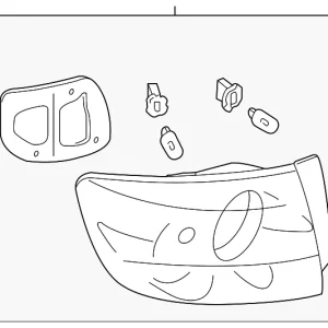Tail Lamp Assembly - Mazda (BN8P-51-160E)