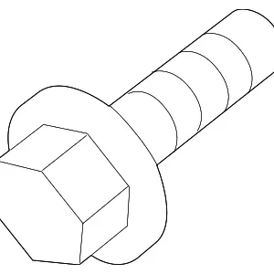 Lower Control Arm Mount Bolt - Mazda (9YA0-21-01H)