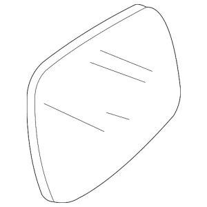 Mirror Glass - Mazda (BGV8-69-1G1)