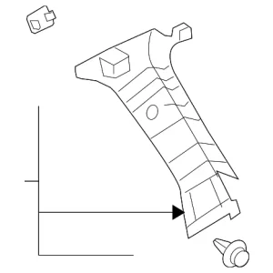 Lock Pillar Trim - Mazda (TD11-68-250C-35)